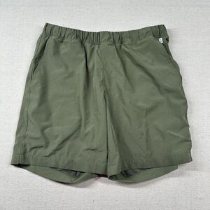 American Eagle Shorts Mens M Stretch Active‎ Lined Olive Green Athletic 7" Army